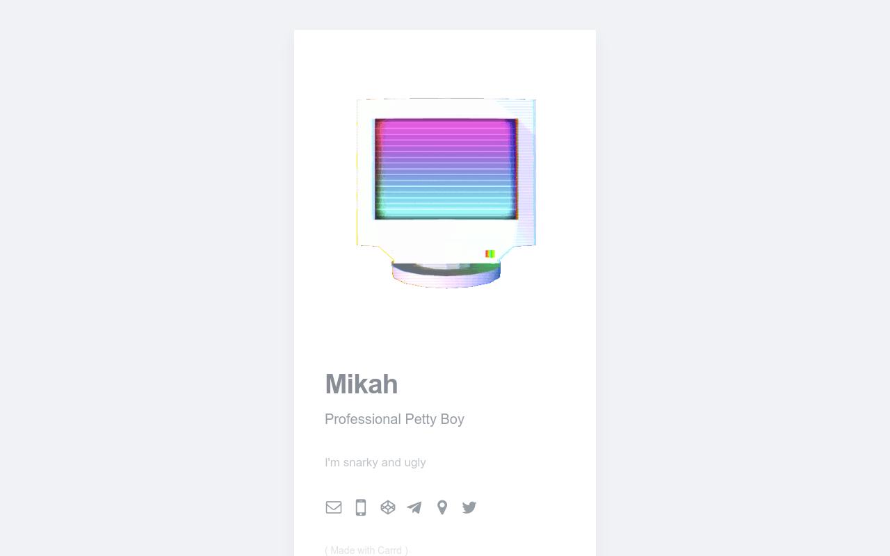 Carrd profile picture for @petty